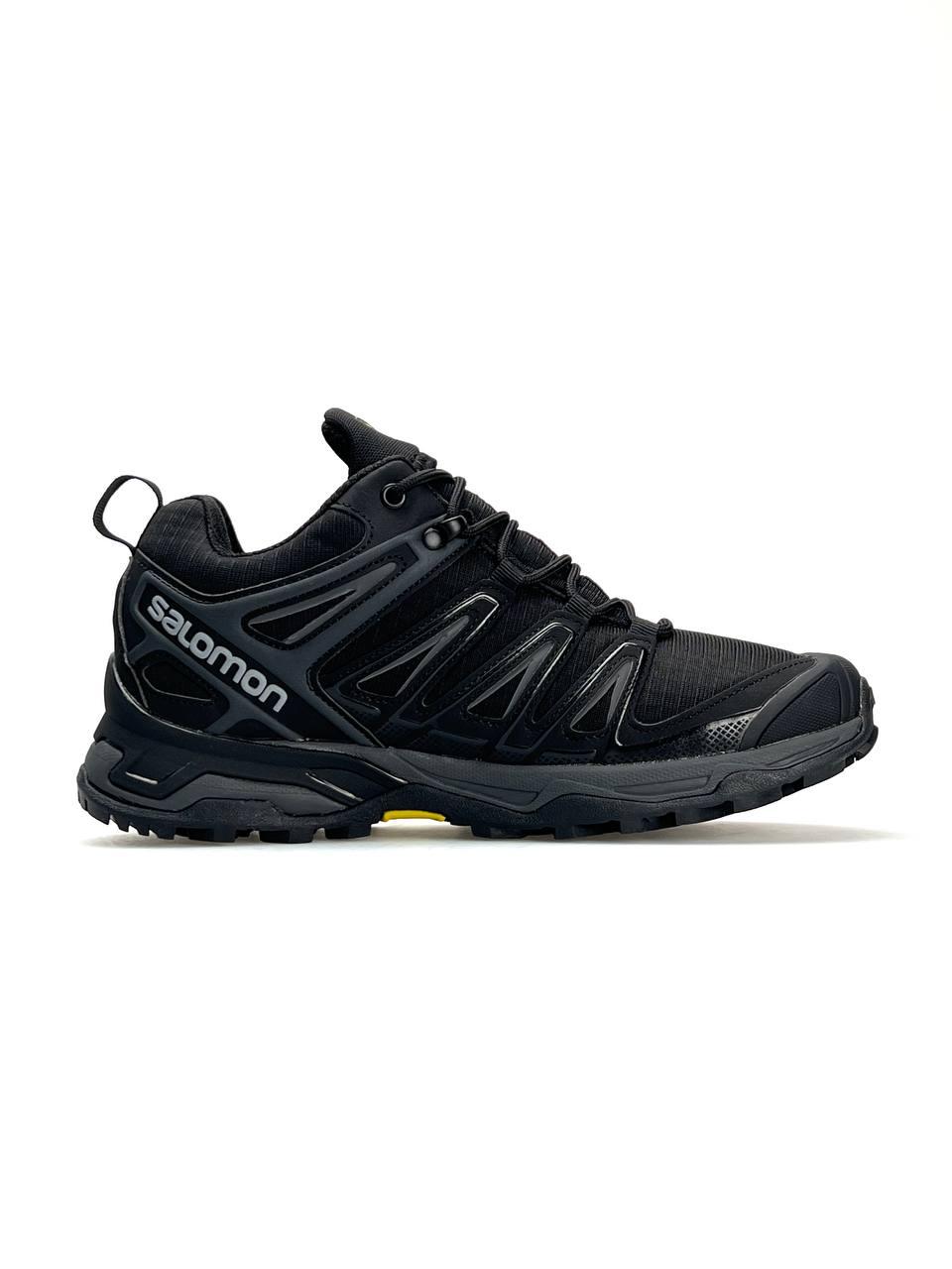 Чоловічі кросівки Salomon Speed Cross Pro Black Grey, черевики шкіра текстиль Gore-Tex єврозима 41, фото 1