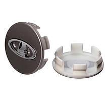 Ковпак колеса LADA (Графітовий + логотип Хром) 55 мм (на вусиках) 21723101014