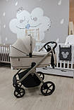 Універсальна коляска 2в1 CARRELLO Vector CRL-6550, Seashell Beige, фото 3