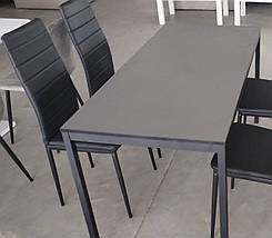 Письмовий стіл Brevity Loft standart 140*67см Графіт/Чорний метал ТМ ARTinHEAD, фото 5