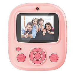 Дитяча фотокамера XO XJ04 з функцією друку, підтримкою карти пам'яті та MP3 Рожевий 49571