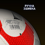М'яч для міні футболу розмір 4, Футзальний м'яч для міні-футболу HARD TOUCH Ручна зшивка червоний (5038), фото 5