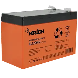 Акумулятор  гелевий 12В 9А/г MERLION GL1290F2