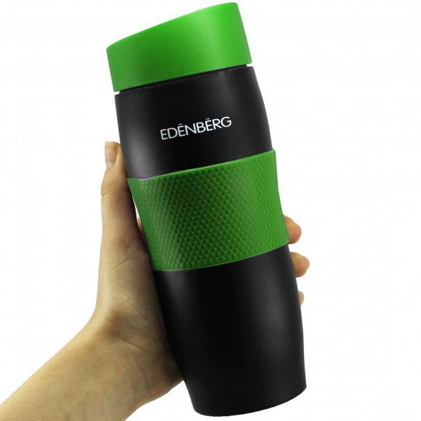Термокружка Edenberg EB-622-Green 380 мл зелена