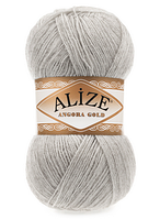 Пряжа Angora gold Alize-652 сірий