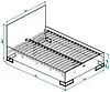 Ліжко Ascet 140*200 см Дуб Евок ТМ ARTinHEAD, фото 8