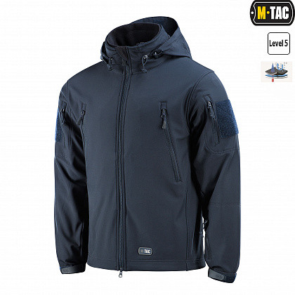 Мембранна куртка тактична M-Tac чоловіча синя з флісовою підстежкою Soft shell S для військовослужбовців, стан новий, фото 1