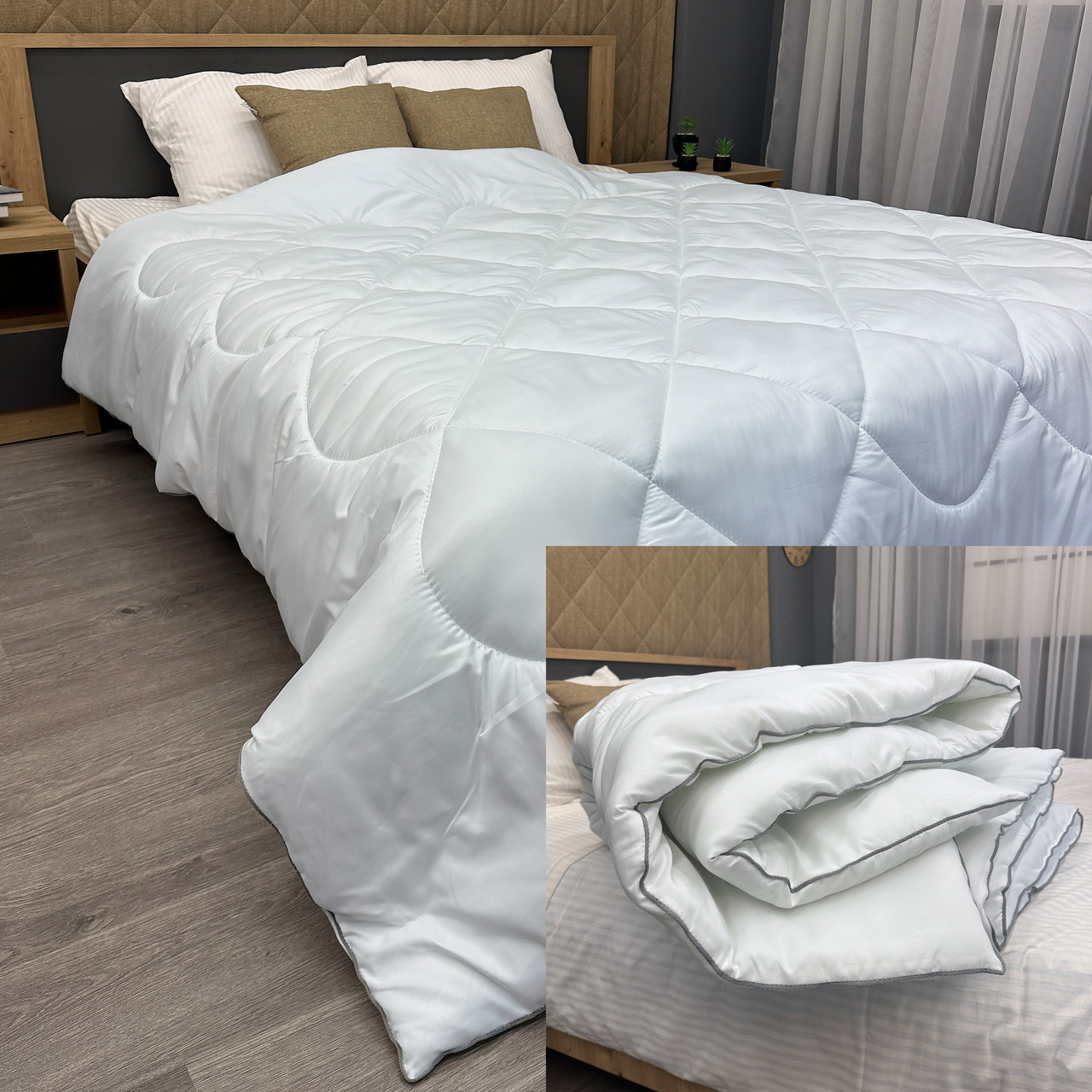 Ковдра зимова ультра тепла Decorator Infinity в сумці, колір білий