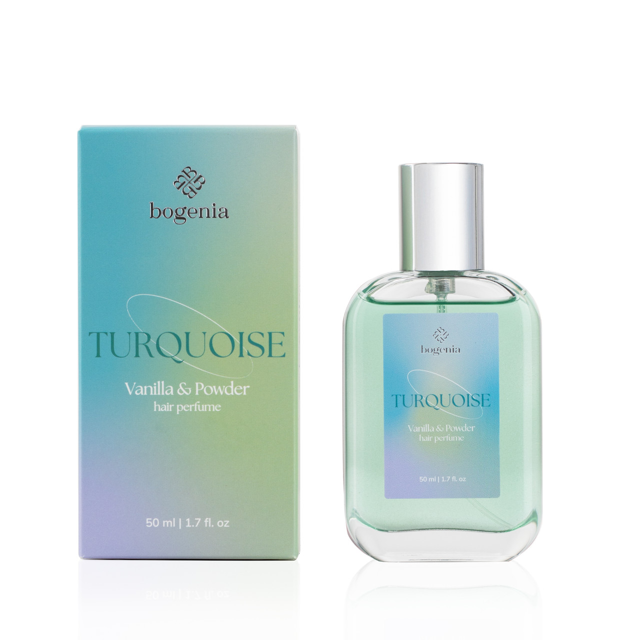 Парфюм для волосся Bogenia Turquoise Vanilla & Powder Hair Perfume 50 мл