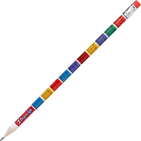 Олівець чорнографітний з гумкою (НВ) 1Вересня Таблиця множення після 10 280478