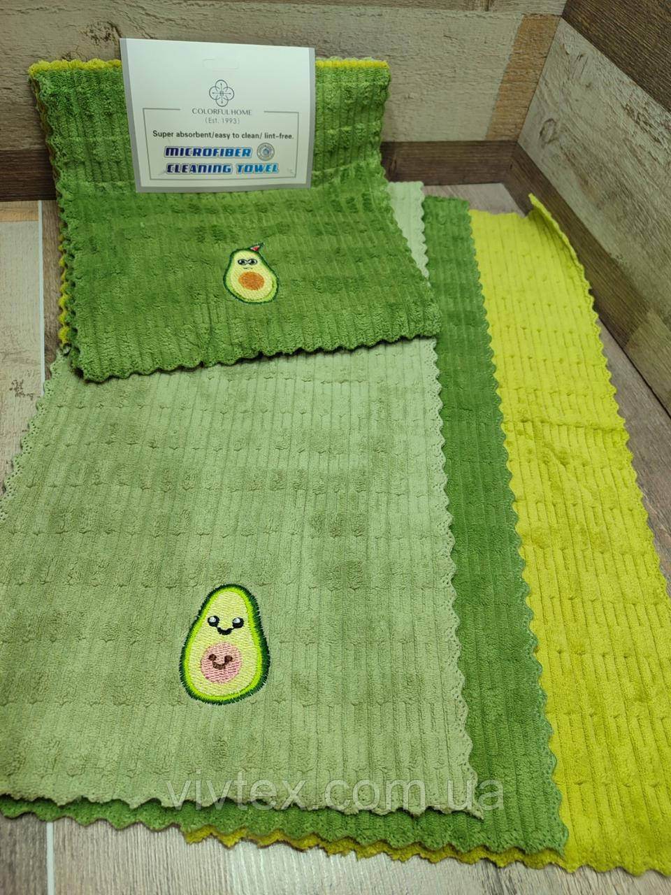 Рушник серветка мікрофібра 25х50 паковання 3 шт., фото 1