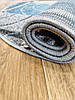 Сучасний овальний килим в блакитному кольрі AQUA 02578B BLUE-L.GREY, фото 5
