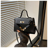 Жіноча сумка 6184 крос-боді чорна