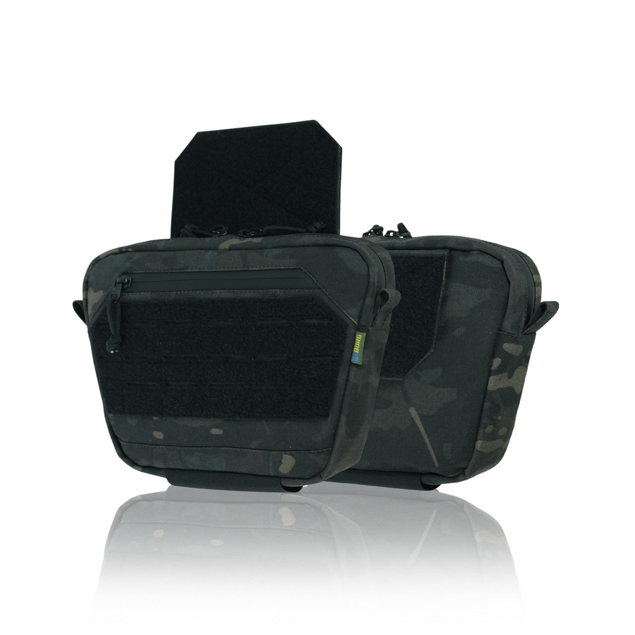 Сумка-напашник Чорний Мультикам XL Kiborg GU під бронепакет Виготовлений з Cordura 1000D +NIR-просочення ( від ПНБ)