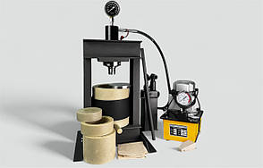 Прес для олії 30 тонн 6 літри капролон + вставка 4 л маслостанція OilExpress