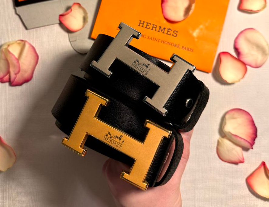 Ремінь шкіряний Hermes, ширина 40 мм, 930654