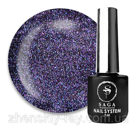 Топ для гель-лаку Saga Professional Top Crush №1 світловідбиваючий, 9мл, фото 1
