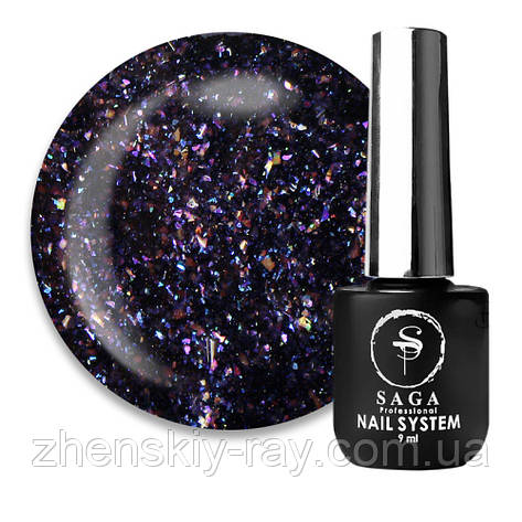 Топ для гель-лаку Saga Professional Top Crush №2 світловідбиваючий, 9мл, фото 1