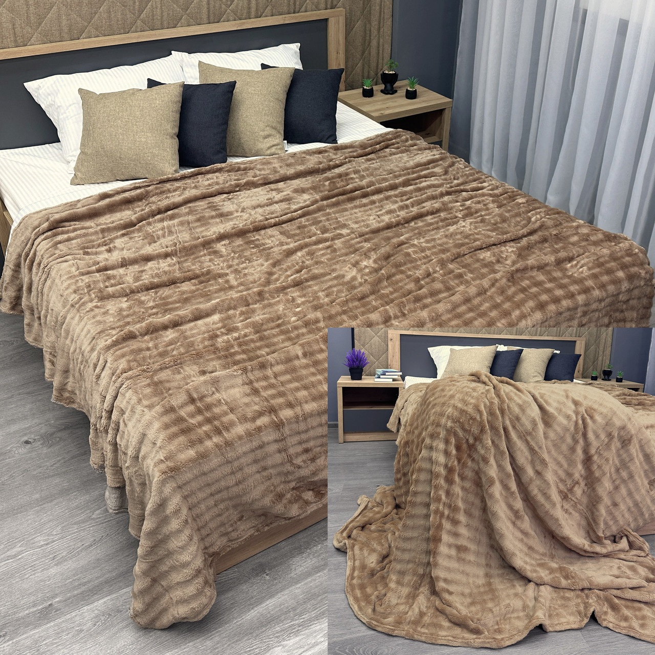 Плед-покривало 200х230 см (+-5см) Soft Night Карамельний (87-136)