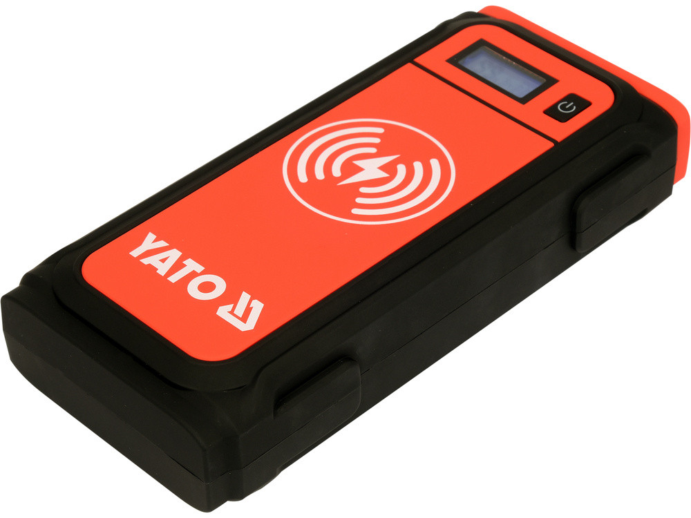 Пусковий пристрій/Power bank 16000мАч з РК-дисплеєм та індуктивною зарядкою YATO YT-83085