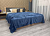 Плед-покривало 200х230 см (+-5см) Soft Night Синій (87-137), фото 2