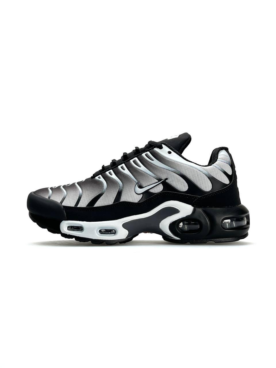 Жіночі кросівки нубук текстиль Nike Air Max Tn Plus White Black, кеди Найк нубукові єврозима 36
