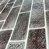 Самоклеюча 3D панель Клінер сіро-червоний 700x700x3мм, фото 2