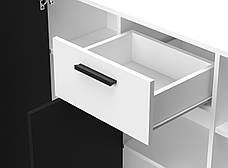 Комод Berno 3 Accord, колір чорні  двері /білий, фото 5