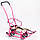 Дитячі санчата на коліщатках (висувні) Патріот зі складаною ручкою (знімна регульована висота), фото 4
