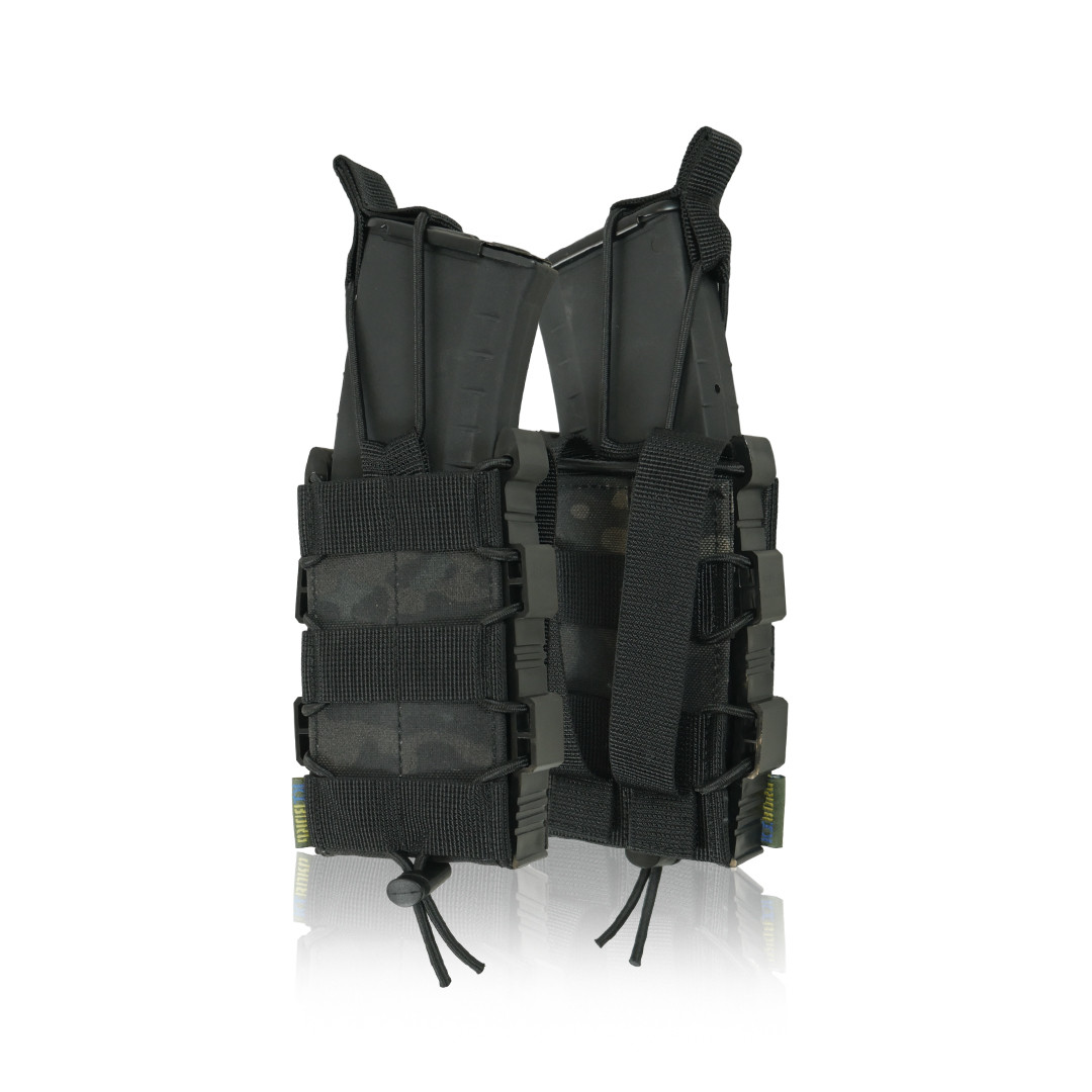 Посилений жорсткий підсумок Чорний мультикам KIBORG GU Single Mag Pouch з IRR-покриттям