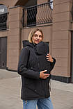 Слінгокуртка для вагітних 3в1 Batumi чорна, фото 2