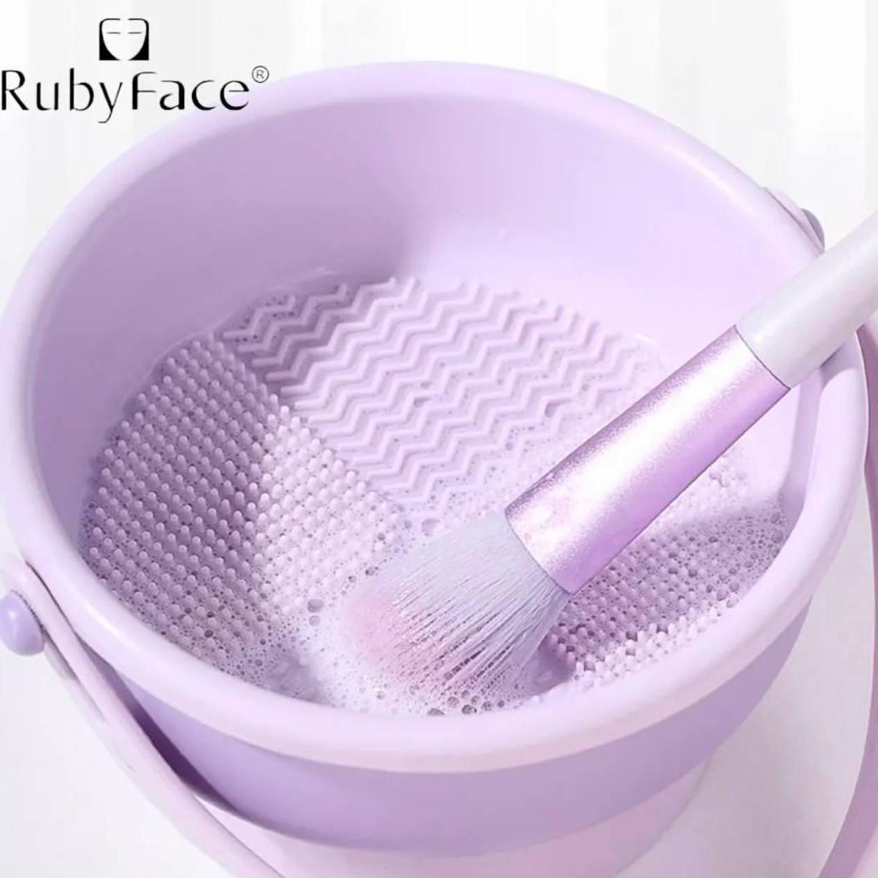 Силіконове відерце для миття пензликів та спонжів Ruby Face, фото 1