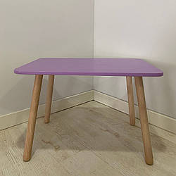 Стіл дитячий прямокутний ChildWood бузковий Kids Dream (Фанера)