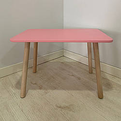 Стіл дитячий прямокутний ChildWood рожевий Kids Dream (Фанера)
