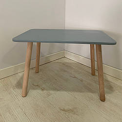 Стіл дитячий прямокутний ChildWood сірий Kids Dream (Фанера)