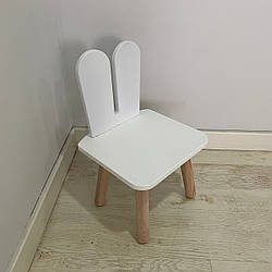 Стульчик дитячий ChildWood зайчик білий Kids Dream (Фанера)