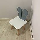 Стульчик дитячий ChildWood метелик сірий+білий Kids Dream (Фанера), фото 3