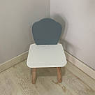 Стульчик дитячий ChildWood мушля сірий+білий Kids Dream (Фанера), фото 2