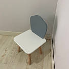 Стульчик дитячий ChildWood мушля сірий+білий Kids Dream (Фанера), фото 3