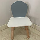 Стульчик дитячий ChildWood мушля сірий+білий Kids Dream (Фанера), фото 4