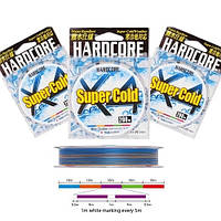 Шнур Duel Hardcore Super Cold X4 200m #0.8 (0.15mm) 6.4kg (5 color)