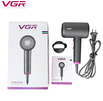 Потужний фен VGR V-400 2000 Вт з насадкою концентратор для сушіння та укладання волосся