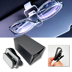 Автомобільний тримач-кліпса для окулярів (Car Glasses Holder) Silver - сріблястий