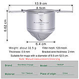 Фільтр для кави / чаю з титану Boundless Voyage, фото 2