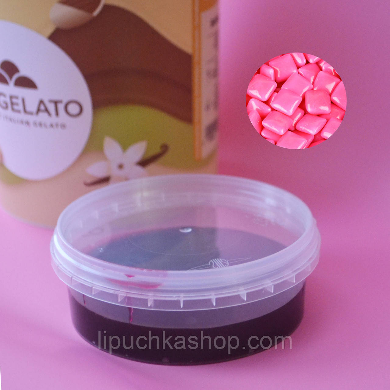 Концетрована паста для десертів Joypaste Bubble Gum (рожева жуйка) 100 г, фото 1