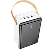 Повербанк BOROFONE великої місткості 8000 mAh Ліхтарик 22.5W / 3 A / QC 3USB / 2Type-C / Quick Charge 3.0 PD Whit