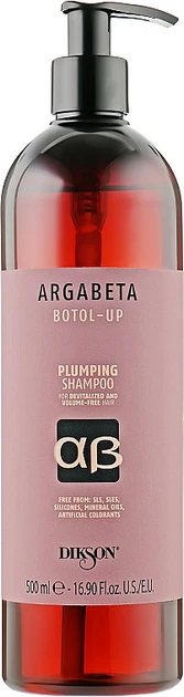 Dikson Argabeta Botol Up Conditioner Shampoo - Шампунь реконструктор тонкого волосся, 500 мл