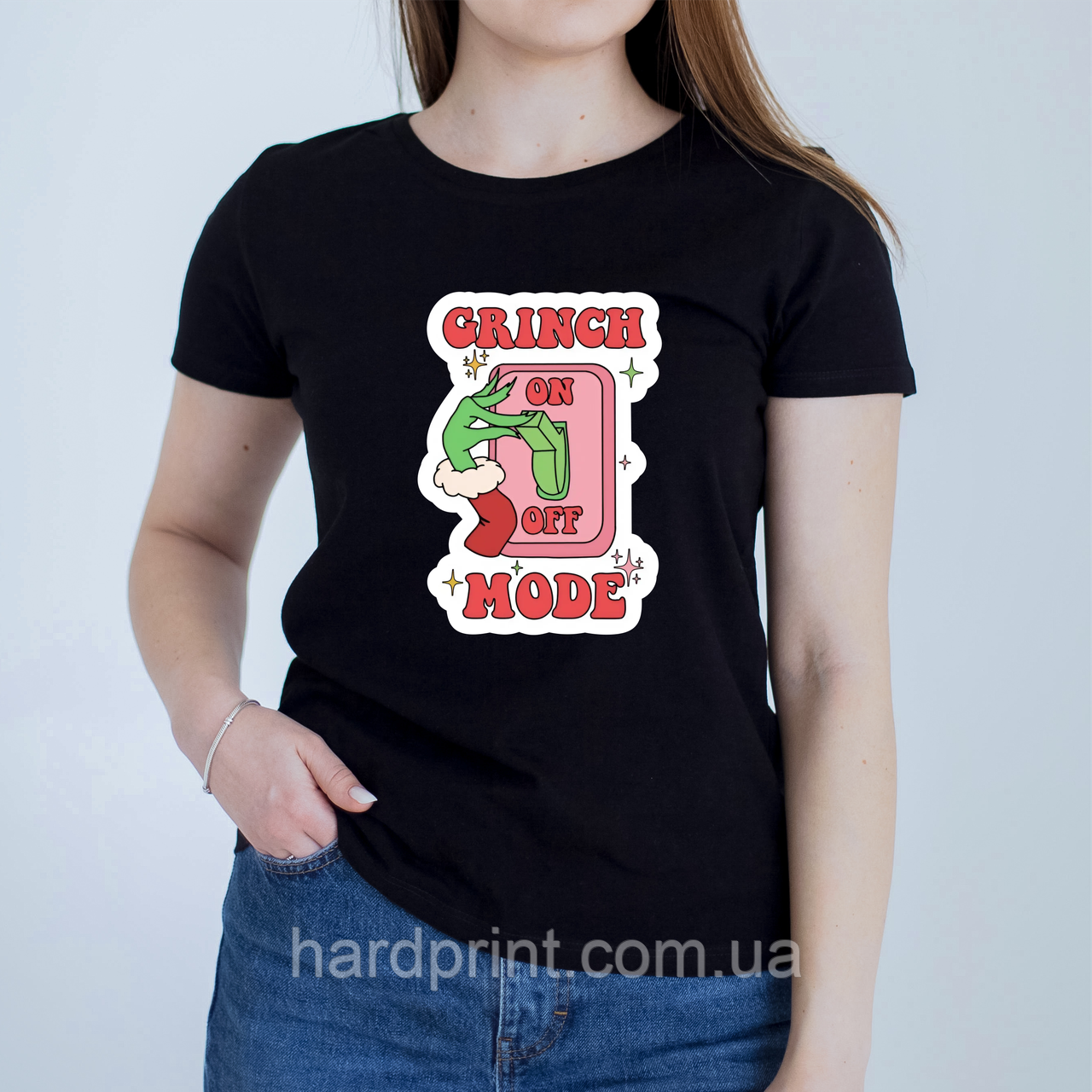 Включай режим Грінча! Друк на футболці з новорічним принтом Грінч, фото 1