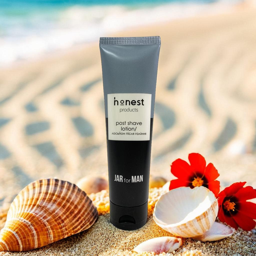 Чоловічий лосьйон після гоління Jar for Men від honest products 100 мл заспокійливий, пом'якшуючий догляд за шкірою, фото 1