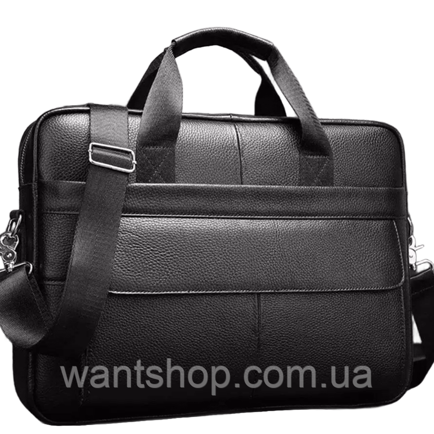 Чоловіча шкіряна сумка портфель для ноутбука і документів Tiding Bag TM-34504